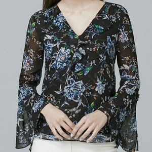 White House Black Market  woman's long sleeve top